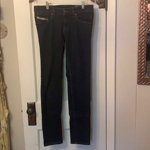 2/$20 Diesel dark wash skinny jeans sz 27